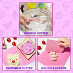 29 Pieces Kitchen Tools-Kids Cooking Sets Real-Toddler Knife Set for Real Cooking, Montessori Toys for 3+,Toddler Utensils with Safe Knives Crinkle Cutter Cutting Board