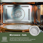 7" Deep Round Aluminum Foil Pans with Lids (5 Pack), Heavy Duty Grease-Resistant Foil Containers for Baking, Heating, Meal Prep & Food Storage, 3" Depth, 46oz
