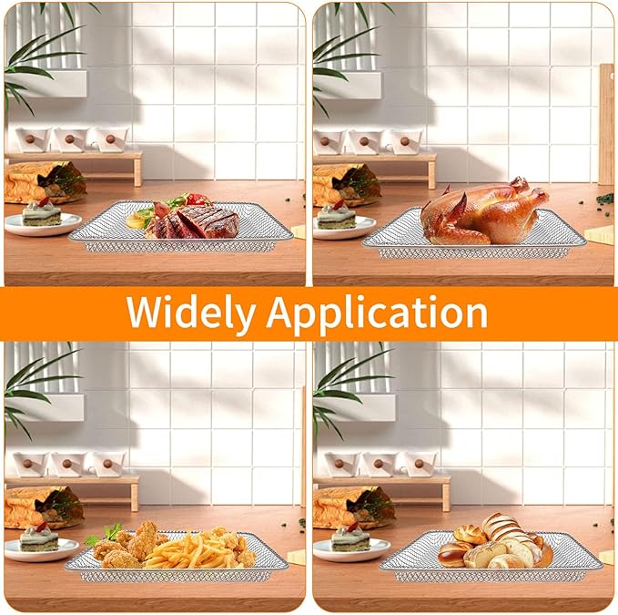 Countertop Toaster Oven Wire Rack Accessories for BLACK+DECKER Crisp 'N Bake Air Fryer Toaster Oven, 12.5×10.1 IN Food Grade Stainless Steel Toaster Oven Replacement Parts, Dishwasher Safe
