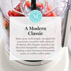 Martha Stewart 3 Cup Electric Food Chopper, Vegetable & Herb Mini Food Processor, 24oz BPA-Free Bowl, Stainless Steel Blades, Pour Spout, Dicing, Mincing, Chop & Puree, Dishwasher Safe, Linen