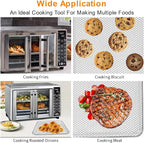 Air Fryer Basket Replacement for Gourmia GTF7655 GTF7460 GTF7465 GTF7520- Toaster Oven Accessory Parts for 24L Capacity 1700W French Door Digital Air Fryer Oven with 17 Cooking Presets