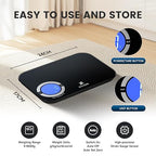 EILISON Smart Kitchen Scale with Bluetooth App, High-Precision Digital Food Scale for Baking, Cooking & Diet, 8000 Food Database, 24 Nutrients, Touchscreen, Tare Function, 5g-8000g Capacity (Black)