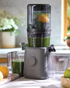 Nama J2 Cold Press Juicer – Self Feeding for Hands-Free Operation with Wide Mouth Hopper for Whole Recipe Loading, Zero Waste Masticating Juicer For More Juice, Less Pulp – Easy Cleanup & Assembly