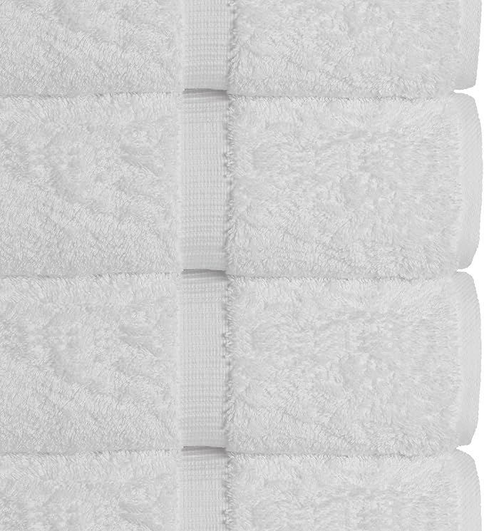 Chakir Turkish Linens Luxury Spa and Hotel Quality Premium Turkish Cotton 6-Piece Towel Set (2 x Bath Towels, 2 x Hand Towels, 2 x Washcloths)