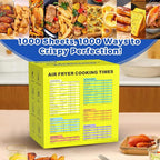 1000 Pcs Air Fryer Paper Liners Value Pack, 8" Square Air Fryer Liners Disposable, Heavy-Duty Parchment Paper for 5-8 qt Airfryer Basket, Non-Stick & Grease-Proof Baking Liner for Oven Pan