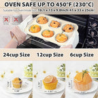 Silicone Muffin Pan Set：3Pcs Silicone Cupcake Molds for Baking Metal Frame - Nonstick Jumbo Muffin Pan - Mini Cupcake Tin - Regular Tray For English Blueberry Chocolate Egg Bites - Baker Lovers