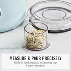 Martha Stewart 50oz Countertop Blender, Smoothie, Margarita & Ice Crushing Blender, BPA-Free Pitcher, 3 Speeds, 5 Presets, Auto-Clean Function, Dishwasher Safe, Stainless Steel Blades, Sky Blue