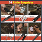 VEITORLD Gifts for Men Dad Him Christmas - Survival Gear and Equipment 12 in 1, Survival Kits - Cool Unique Fishing Hunting Birthday Gifts for Husband Teen Boy Boyfriend Women, Mens Stocking Stuffers