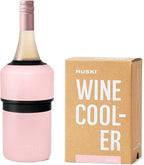 Huski Wine Chiller | Award Winning Iceless Design | Keeps Wine Cold up to 6 Hours | Next Generation Ice Bucket | Fits Some Champagne Bottles | for Wine Lovers (Pink)