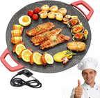 Indoor Grills Electric Smokeless – Nonstick Electric Griddle for Indoor Use, Fast-Heating Compact & Versatile Cooking for Steaks, Pancakes, and BBQ (15.7inch)(15.8in)