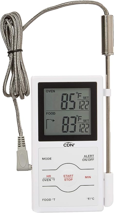 CDN Dual Sensing Programmable Probe Thermometer and Timer