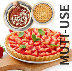 11 x 2 Inches Deep Dish Tart Pan Set of 2, Nonstick Tall Tart Quiche Pan, Carbon Steel Deep-dish Pie Pan with Removable Loose Bottom for Baking Thanksgiving Christmas