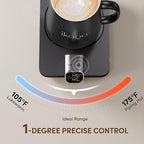 Coffee Mug Warmer & iKago Mug Set, Accurate Temperature Control Smart Heated Mug for Desk, Electric Coffee Warmer with Auto Shut Off & Real-Time Temp Display, Gifts for Men Women, 15oz Ceramic Mug