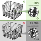 Wire Storage Basket for Kitchen Pantry: GGIU Stackable Kitchen Counter Organizers - Wire Organizing Bin for Produce Vegetable Potato and Onion Black