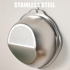 Rice Washer Strainer Bowl Quinoa Washing Bowl Stainless Steel Colander Versatile Side Drainers for Cleaning Rinsing Fruits, Vegetables, and Beans - Multifunctional Drain Basket