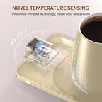 Coffee Mug Warmer & iKago Mug Set, Temperature Control Smart Heated Mug for Desk, Electric Coffee Warmer with Auto Shut Off & Real-Time Temp Display, Gifts for Men Women, 15oz Ceramic Mug