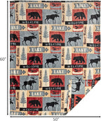 CARSTENS, INC. Travel Blanket, Premium Compact 2-in-1 Airplane Blanket/Pillow, Lake House