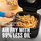 George Foreman Beyond Grill™ 7-in-1 Electric Indoor Grill with Air Fry Technology, MCAFD800D, Black, Large