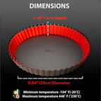 Fluted Tart Pan 9 inch Removable Bottom-Round Oreo Tart Pan with Crust Shaper Ring-Nonstick Carbon Steel Tart Molds for Baking, Fruit Tart, Pies & Quiche Baking Dish