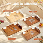 SMIRLY Charcuterie Boards Set - Large Bamboo Cheese Board Set - House Warming Gifts New Home, Wedding Gift for Couple, Bridal Shower Gift, Birthday Gifts for Women