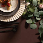 Gee Di Moda Rectangle Tablecloth - 60 x 126 Inch Chocolate Table Cloth for 8 Foot Rectangle Tables - Heavy Duty Washable Fabric - for Holiday Party, Dinner, Weddings, Baby Shower & Events
