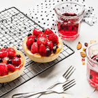 Ocmoiy 50 Pcs Mini Tart Pans for Baking, 4 Inch Disposable Paper Pie Tins for Small Pies, Tarts, Quiches, Cinnamon Rolls, Desserts