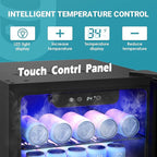 EUHOMY Beverage Refrigerator Cooler, 128 Can Mini Fridge with Glass Door for Soda Beer or Wine, Beverage Cooler for Home, Office, Bar with Adjustable Removable Shelves, Silver