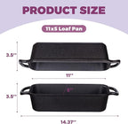 11x5 Inch Cast Iron Loaf Pan with Lid, Large Dutch Oven Bread Loaf Pan for Sourdough, Homemade Bread Baking, Even Heat Distribution, 5.8Qt