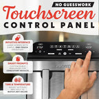 Gourmia Dual Basket Air Fryer - 10 Qt Large Capacity, FryForce360º, Digital Display with 7 Presets, Roast, Bake, Broil, Dehydrate, Match Cook, Sync Finish, Dishwasher Safe Accessories, Black