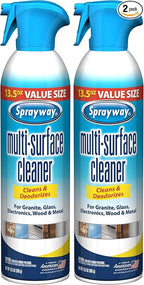Sprayway SW007R Multi-Purpose Cleaner, Cleans & Deodorizes, for Granite, Glass, Wood, and Metal, 13.5 Oz (Pack of 2)