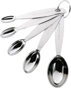 Cuisipro Stainless Steel Measuring Spoon Set Silver, Standard