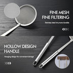6.14 Inch Oil Spider Strainer Kitchen Cooking Tools With Mesh Filter,Stainless Steel Slotted Skimmer Spoon For Deep Fryer Basket,Strainer For Noodle,Pasta,Donut