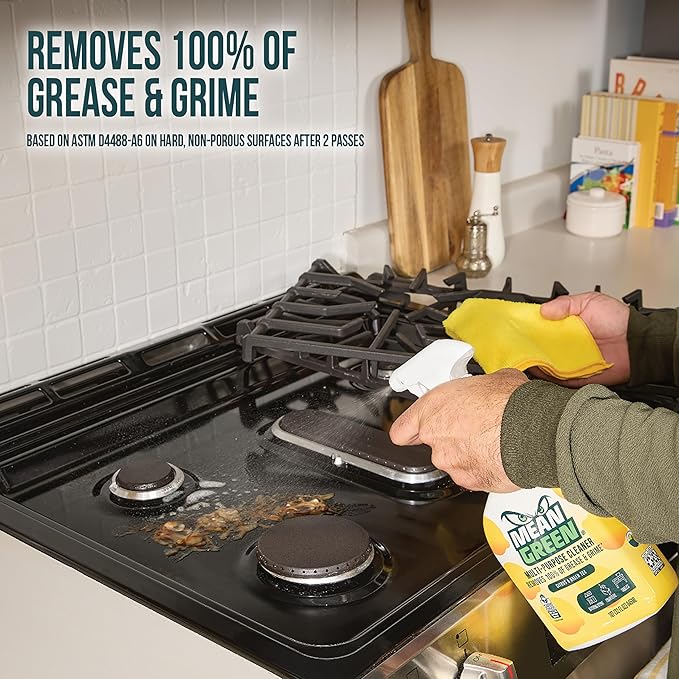 Mean Green Non-Concentrated Ready-to-Use Multi-Purpose Cleaner, Citrus & Green Tea, 32 Ounce