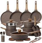 CAROTE 31pcs Pots and Pans Set Non Stick, Cookware Set Pots and Pans, Nonstick Kitchen Cooking, Induction Cook Ware, PFOA Free