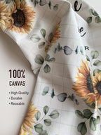 Hglian Sunflower Grocery Bag Holder Storage Organizer,Plastic Bag Holder for Garbage Shopping Trash Bags,Quote Religious Sayings Blessing Home Kitchen Decor