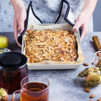 8 x 8-Inch Baking Pan, E-far Square Cake Brownie Baking Pans Stainless Steel Bakeware Set of 3, Fits in Small Toaster Oven, Non-toxic & Dishwasher Safe