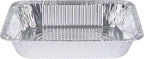 GUSTO [30 Count 9x13 Inch Aluminum Pans, Half Size Deep Steam Foil Pans - Table Pans for Baking, Cooking, Heating, Storing and Food Prepping - (Formerly Comfy Package)