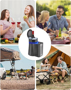 Newise Wine Chiller & Temperature Keeper for Standard 750ml Bottles, Electric Chiller Maintains Perfect Temp, Low-Noise, Christmas Gift Set for Wine Lovers