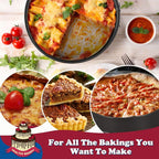 HIWARE 9 Inch Non-stick Cheesecake Pan Springform Pan with Removable Bottom/Leakproof - Black