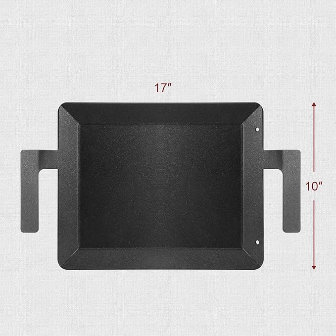 Carbon Steel Griddle - Professional Cookware Griddle Pan for Induction, Stove Top, Gas Grill, Cooktop, Electric and more, 17" x 10" NonStick Flat Top Griddle Plate Skillet, Indoor/Outdoor Use