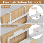 POKIPO 8 Tier Over The Door Pantry Organizer, 2 IN 1 Wall Mount or Hanging Spice Rack Seasoning Shelves with Adjustable Basket, Back of Door Organizer and Storage for Kitchen Cabinet and Room Closet