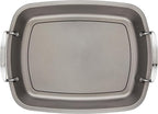 Circulon Nonstick Roasting Pan/Roaster with Rack - 17 Inch x 13 Inch,Gray,(Pack of 3)