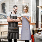 BeLuyi 2 Pack Adjustable Bib Apron with 2 Pockets Chef Cooking Kitchen Restaurant Aprons for Women Men