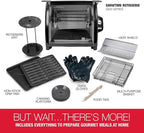 Ronco Modern Rotisserie Oven, Large Capacity (12lbs) Countertop Oven, Multi-Purpose Basket for Versatile Cooking, Easy-to-Use Controls
