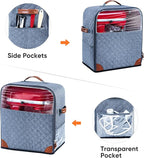 BAGSPRITE Stand Mixer Cover with Appliance Sliders Base Compatible with KitchenAid Mixer-Storage Bag for 4.5/5 Quart with Pockets for Kitchen Aid Accessories and Attachments