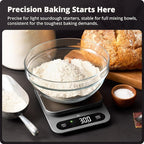 Greater Goods Digital Food Scale for Kitchen & Baking, 10kg/22lb High-Capacity Weight Scale with 1g Precision, Stainless Steel Platform, Hi-Def LCD, Ideal for Bread, Sourdough & Bulk Cooking