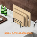 Cutting Board Storage Rack, Compact Cutting Board Organizer, Chopping Board Storage Stand Rack, Bakeware & Cookie Pan Sheets Organizer (2PCS 1.0 Inch)