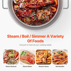 VEVOR 100 Qt Seafood Boiling Kit with Strainer, Outdoor Seafood Boil Pot and Basket, Cooking Set for Crab Crawfish Lobster Boiling, Aluminum Stockpot with 100,000 BTUs Propane Burner and Steamer Rack