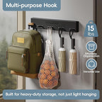Magnetic Cup Holder for Fridge for 20/30/40 oz Stanley Tumblers Water Bottle Holders & Lid Hook Organizers with Straw Accessories Storage (3 Cups, 5 Hooks)
