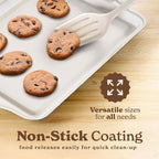 Country Kitchen Nonstick Stackable Bakeware Set - Heavy Duty, Durable, Easy Release Baking Set, Black, 4 Pcs